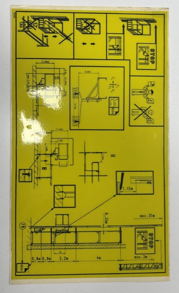 STICKER 'ASSEMBLY SCHEME' 200Z - codice 30542