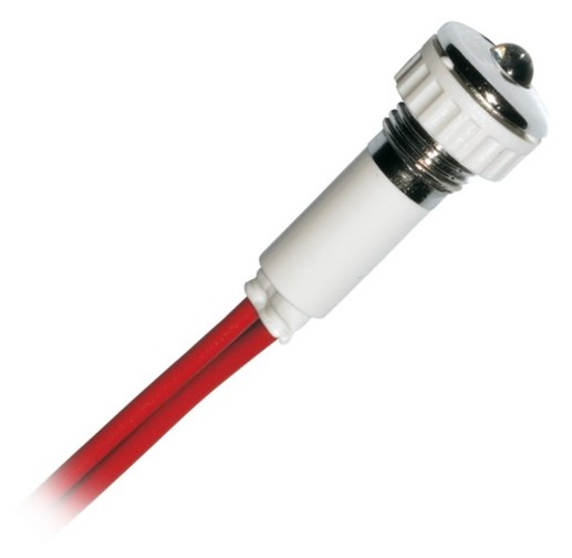 LAMPADA SPIA LED ROSSO D.10 24-28V - codice 50102411