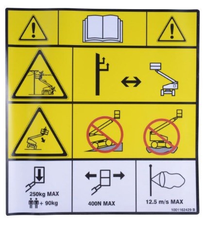 DECAL,TIPPING/ELECT PLF - codice 1001162429