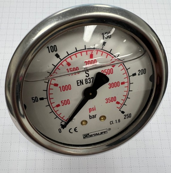 Manometro inox BG D.63 0/250AP - codice 21307745