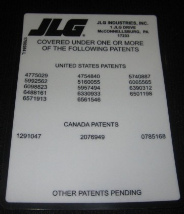 DECAL, PATENT (BLK) - codice 1700584