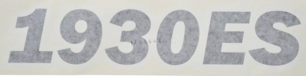 DECAL,MODEL 1930ES - codice 1705642
