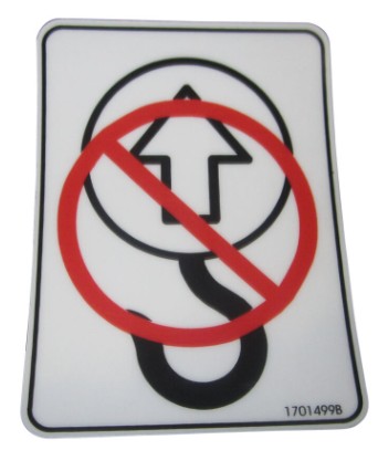 DECAL, NO TIE DOWN/LIFT - codice 1701499