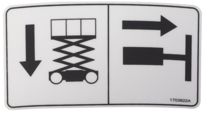 DECAL,MANUAL DESCENT INSTR - codice 1703822