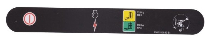 DECAL,STOP & AUX POWER (CE) - codice 1001184619