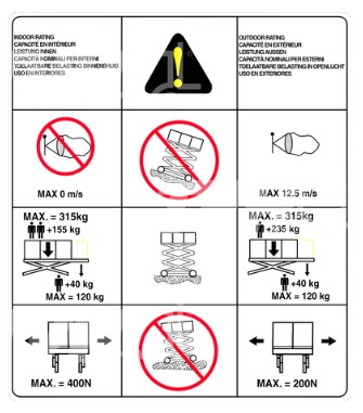 DECAL,CAPACITY (315KG)(CE) - codice 1704202