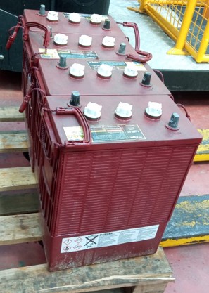 PACCO Batterie (2 pezzi) TROJAN L16G-AC 6V 390AH C20 USATA Valore vita 58% - codice RRM-131-L16G-AC_2
