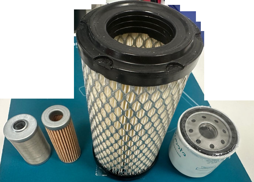 kit filtri per tagliando Kubota D902 - codice 02.02.00042