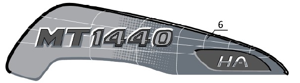 Adesivo MANITOU MT1440 - codice 268236