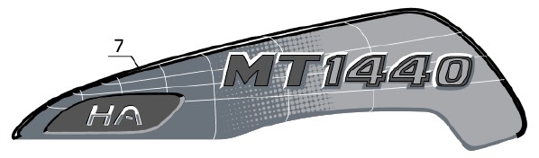 Adesivo MANITOU MT1440 - codice 268240
