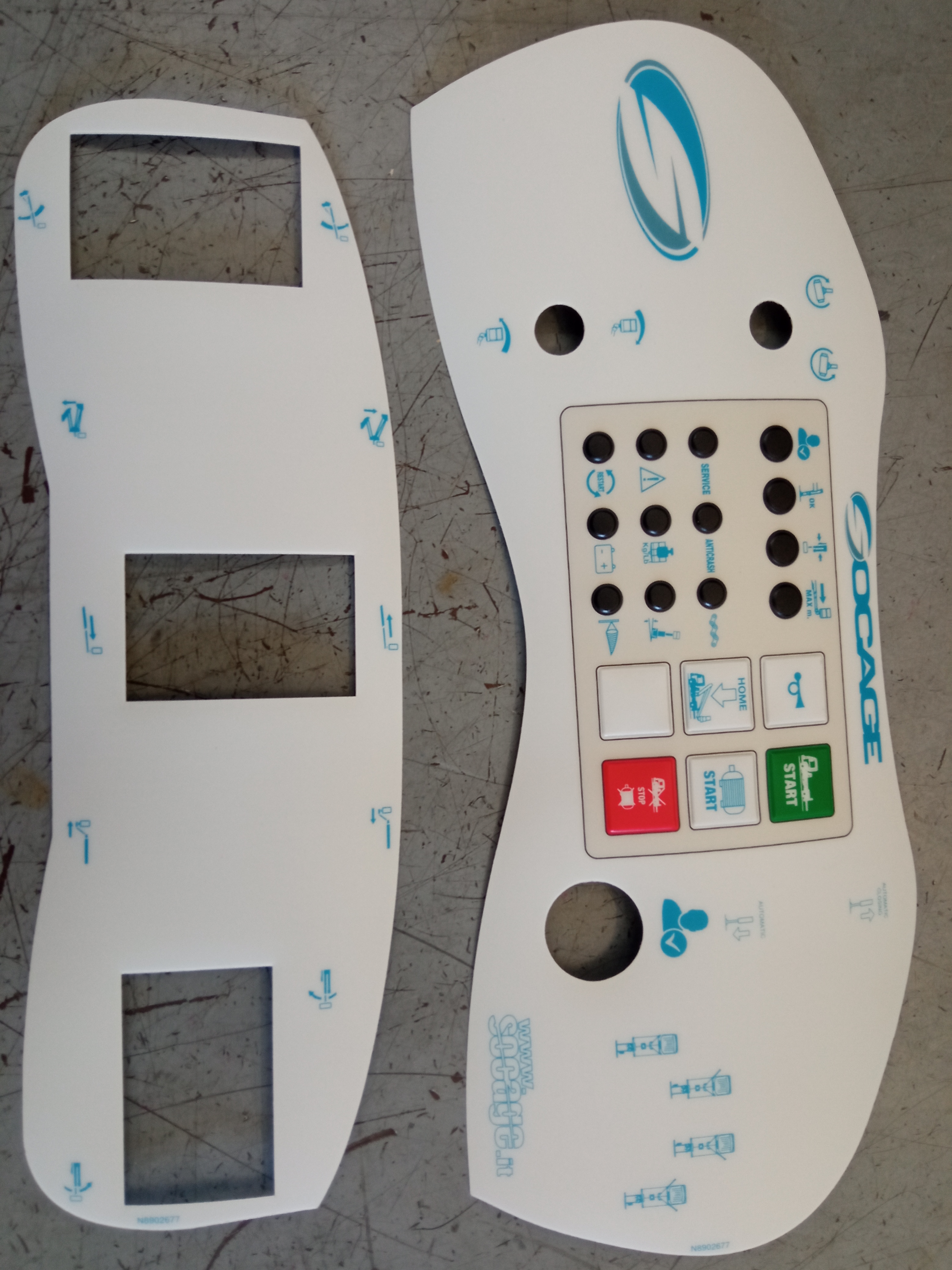 TARGA COMANDI CESTO AUTOSTAB. LIGHT(VIREM) - codice N8902677