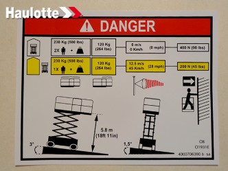 DECAL - LOAD HEIGHT - OPTIMUM8 / 1931 - codice 4000706390