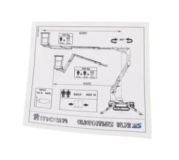Basket capacity decals - codice 1614170001