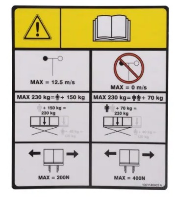 1 - DECAL,CAPACITY - Codice 1001146902