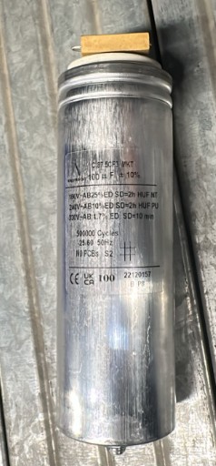 1 - CONDENSATORE D'ACCENSIONE 100 MF - Codice 11808