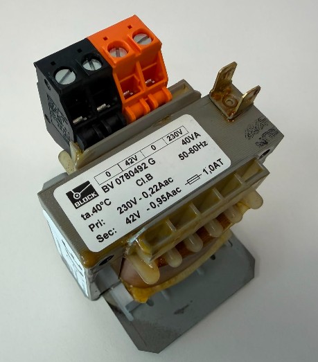 1 - TRANSFORMER 230/42V 40VA - Codice 13338