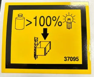 STICKER 'OVERLOAD' - codice 37095