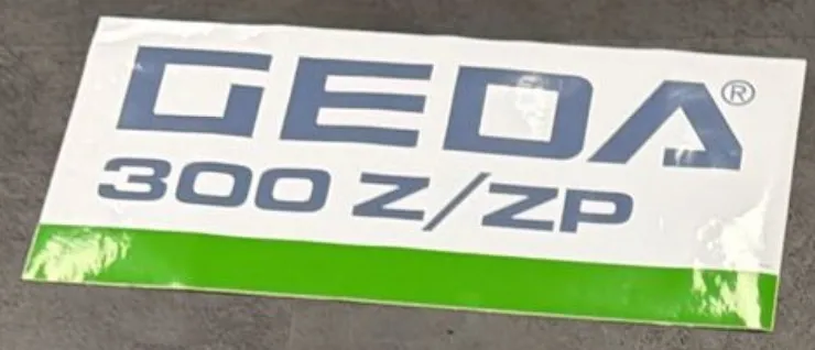 SIGN 'GEDA 300Z/ZP' - codice 37324