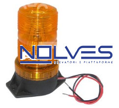 Lampeggiante a led 10/110V interasse 85 mm - codice 125-E2000