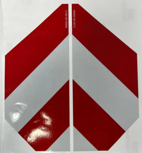 KIT ADESIVO BIANCO/ROSSO (2pz) - codice 03-W600-50-50
