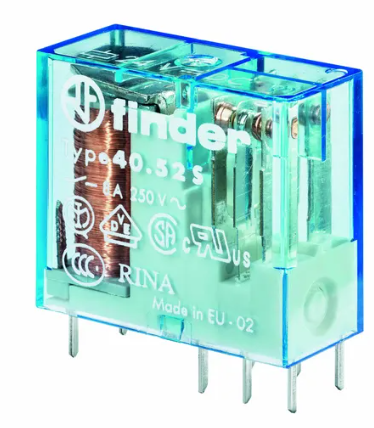 1 - MINIRELÈ FINDER 8A 12VCC - Codice 102-405290120000