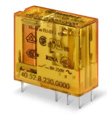 Minirelè p/circuito stampato 8A 24VCC - codice 102-405290240000