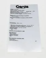 SERIAL # LABEL,MYLAR 4X8*** - identificativo macchina Genie - codice 01-77046GT