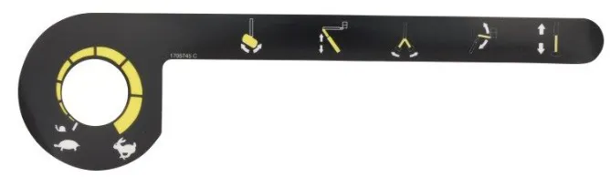 Adesivo comandi JLG - codice 100-1705745