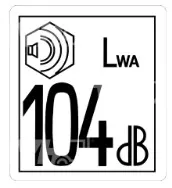 DECAL,DECIBEL LEVEL - codice 00-1705084