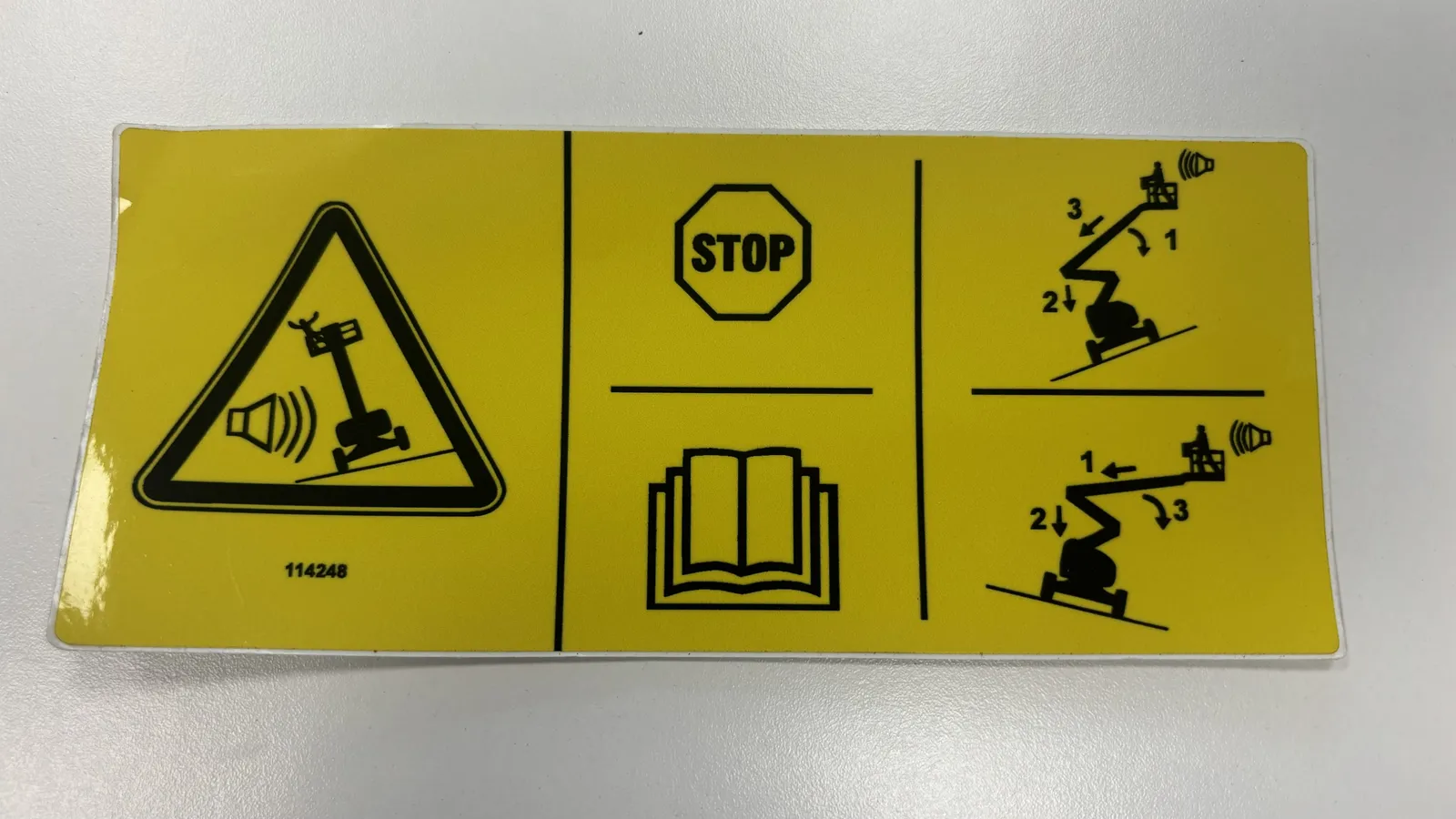 Adesivo sicurezza - codice 01-114248GT