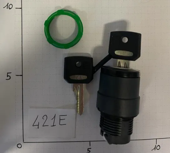 Testa p/selettore chiave 2 pos d.22 inst.estr o chiave 421E - codice 102-ZB5AG612