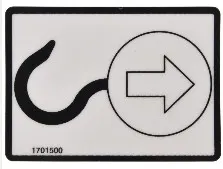 DECAL, LIFT HERE - codice 00-1701500