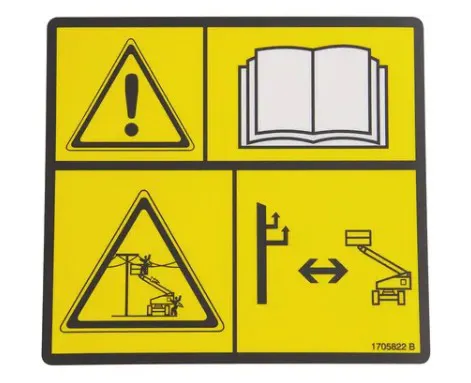 Decal elect. safety manual - codice 00-1705822