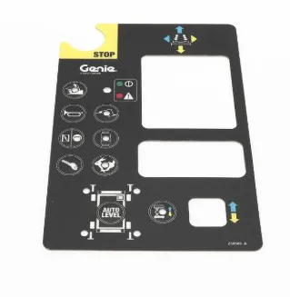Decal plat control panel GS69 - codice 01-230808GT