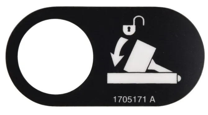 Decal jib stow - codice 00-1705171