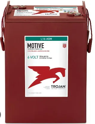 Batteria Trojan L16-AGM - codice 131-TR-L16-AGM