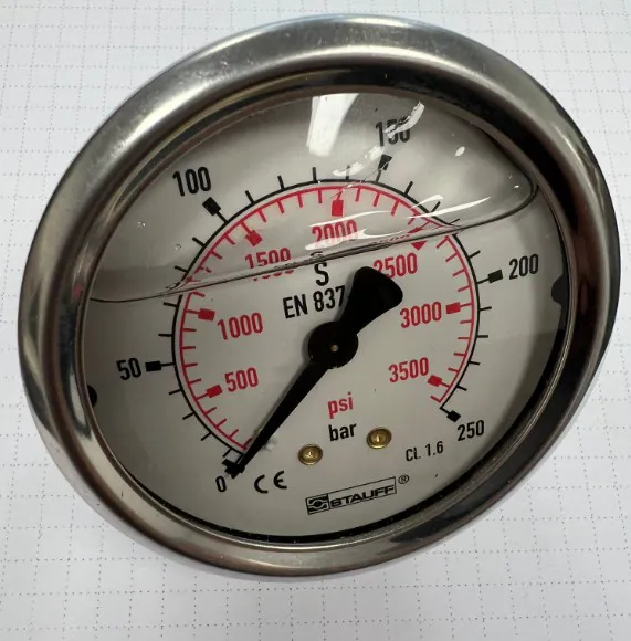 Manometro inox BG D.63 0/250AP - codice 105-21307745