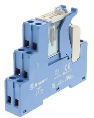 Relè d'interfaccia Finder serie 4C Series, bobina 48V cc, Guida DIN, contatti DPDT - codice 108-666-7889