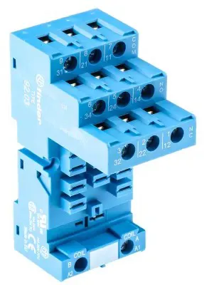 1 - ZOCCOLO FINDER 92 PER USO CON RELÈ 62,32, 62,33 - Codice 108-400-8402