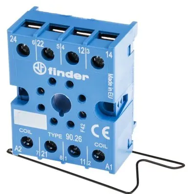 Zoccolo Finder 90 per uso con relè 60.12 - codice 108-253-4044