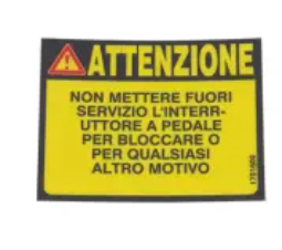 Adesivo - codice 00-1701600