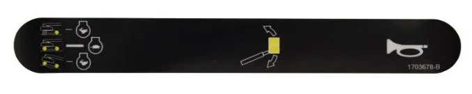 1 - DECAL,HORN,DRV SPD,LEVEL - Codice 100-1703678