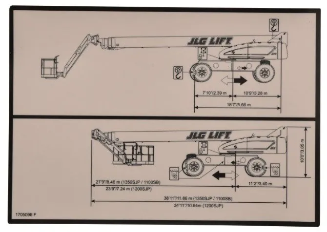 DECAL,LIFT DIAGRAM (1200/1350) - codice 00-1705096