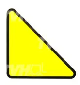 Adesivo freccia gialla - codice 100-37056GT