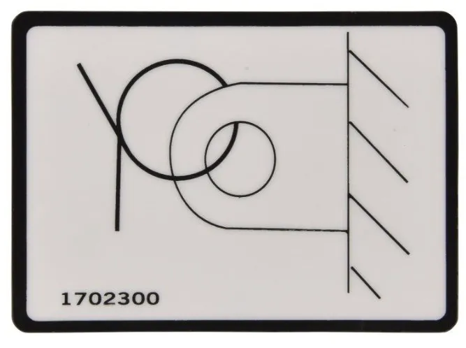 DECAL, TIE DOWN - codice 00-1702300