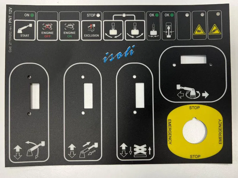 Serigrafia comandi quadro cesta PNT 12V - codice 46-21109262