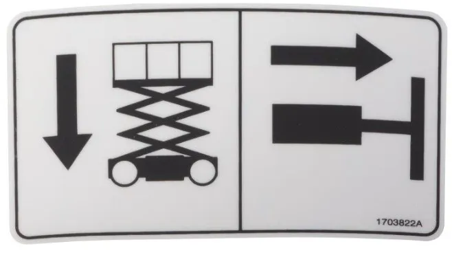 DECAL,MANUAL DESCENT INSTR - codice 00-1703822