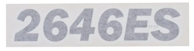 DECAL, 2646ES MODEL DESIG. - codice 00-1001099922