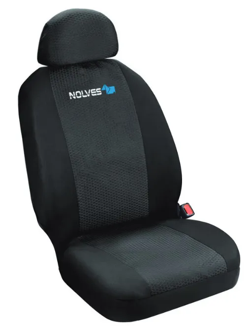 55021SP FODERA ANTERIORE XL COL NERO PERSONALIZZATO SCRITTA 'NOLVES' - codice 10-COPRISEDILE