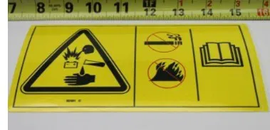 DECAL SYMBOL BATTERY SAFETY - codice 01-82481GT